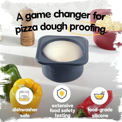 PLUS 1000ml Pizza Dough Proofing Containers, 2-Pack, Blueberry - color: Blueberry