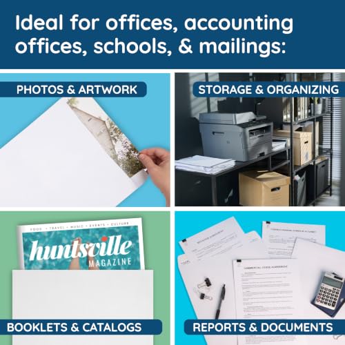 Blue Summit Supplies 50 10" x 15" Catalog Envelopes, Self Seal, White - size: 10 x 15