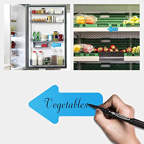 EVQ Blue Arrow Floor Sticker Tape 2 x 4 Inch Directional Vinyl 200 PCS - color: Blue, size: 2"×4"