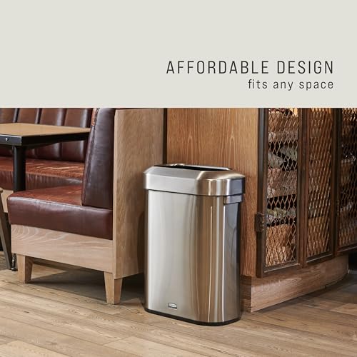Rubbermaid Commercial Products Refine Slim Container, 15-Gallon - style: Slim