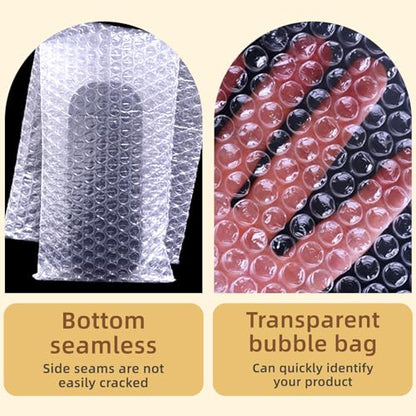 100pcs Bubble Pouches Wrap, 6'' x10'' Clear Bubble Pouch Bags for Fragile, Double Walled Moving Supplies Bubble Out Bags for Storage Wrapping, Dishes China Plates, Shipping and Packing - size: 6X10''-100PCS