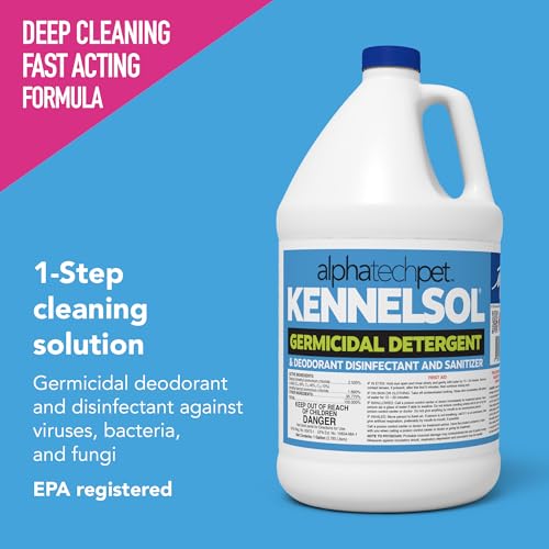 ATP KennelSol Disinfectant & Cleaner for Kennels, 1 Gallon, 4 ct - size: 128 Fl Oz (Pack of 4)