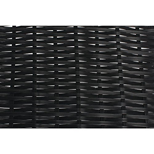 Kratos Rectangular Black Plastic Tapered Washable Produce Basket - color: Black, size: 15.5"Lx 24"D x 1.5"-7"H