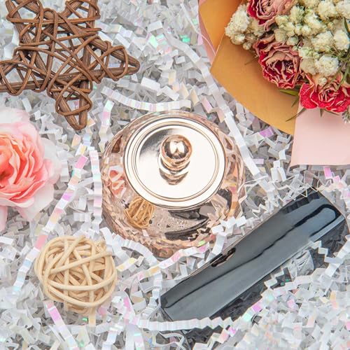 Caleihd Crinkle Cut Paper Shred Filler Gift Cushion Streamer Diamond White - color: Diamond White