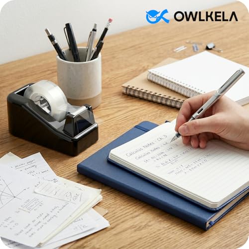 OWLKELA 2 Pcs Desktop Tape Dispenser, Black - color: Black, size: 2 Pcs