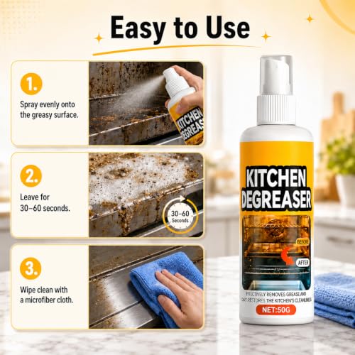 BBQ Grill Cleaner Spray,Fast-Acting BBQ Grill Cleaning Spray for Outdoor,Heavy Duty Degreaser,Grill Degreaser For Outdoor Grill,Outdoor Use（ 2PCS