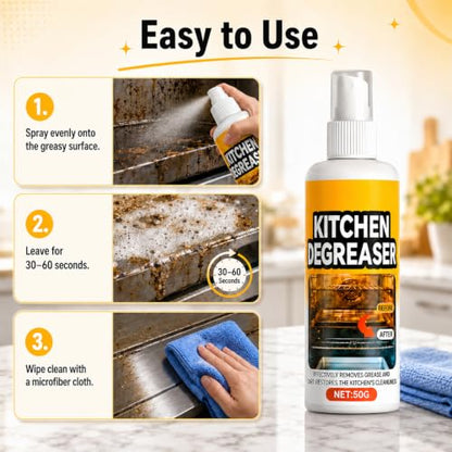 BBQ Grill Cleaner Spray,Fast-Acting BBQ Grill Cleaning Spray for Outdoor,Heavy Duty Degreaser,Grill Degreaser For Outdoor Grill,Outdoor Use（ 2PCS