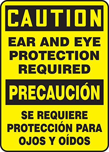 AccuformNMC SBMPPA608VS Spanish Bilingual Adhesive Vinyl Safety Sign