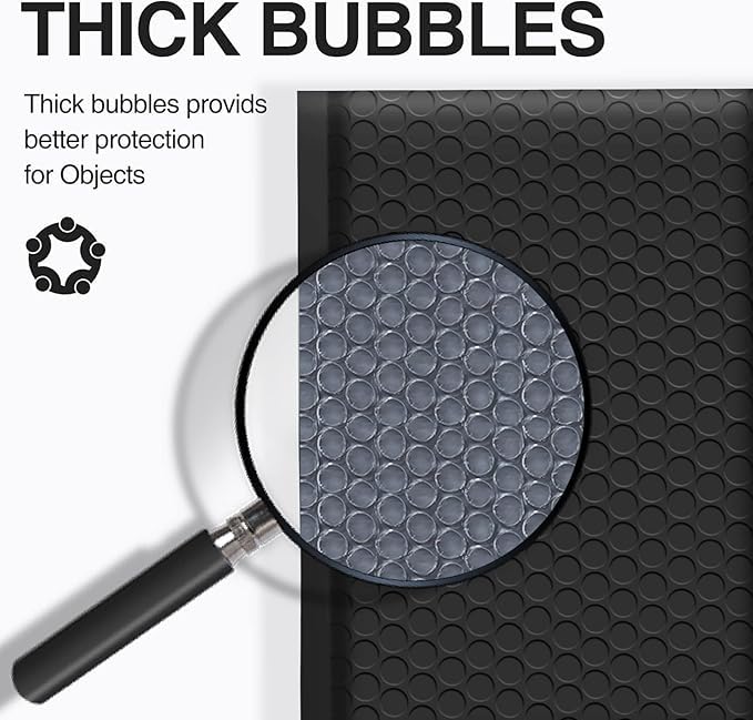 Koja Extra Thick Padded Bubble Mailers, 10x13 in, 25-Pack, Black - color: Black, size: 10 x 13" 25-Pack