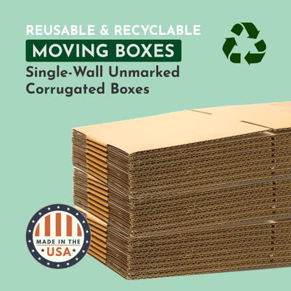 BOXES FAST 6x6x12 Tall Corrugated Boxes, Tall, 6L x 6W x 12H, Pack of 25 | Shipping, Packaging, Moving, Storage Box for Home or Business, Strong Wholesale Bulk Boxes