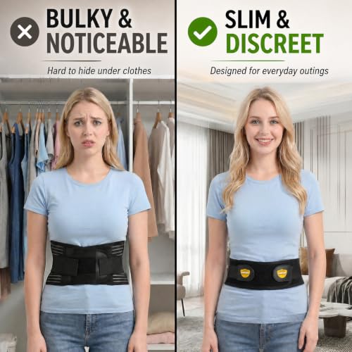 Lower Back Brace for Women & Men, Lumbar Support Belt X-Large - size: X-Large (37" - 41" Waist)