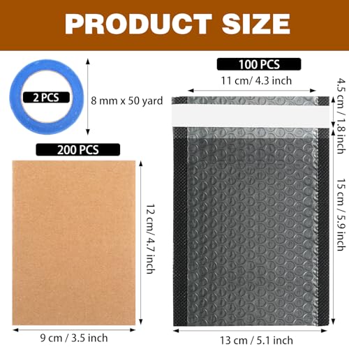 302 Pcs Trading Card Shipping Kit, Card Shipping Protectors