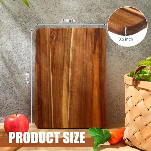 Roshtia 6 Pcs Wooden Cutting Boards 14x10'' Acacia Chopping Board, Classic - style: Classic