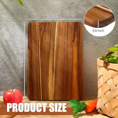 Roshtia 6 Pcs Wooden Cutting Boards 14x10'' Acacia Chopping Board, Classic - style: Classic