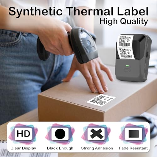 50mm x 30mm Thermal Labels Compatible for Supvan T50M Pro, Phomemo M110, Label Maker Tape Refill, Weatherproof & Tear-Resistant Thermal Stickers (900Pcs) - size: 50mm x 30mm, 1.97''x1.18''