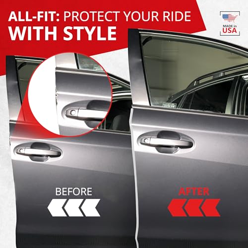 All-Fit Automotive Car Door Edge Protector Made in the USA (10 Ft - White) - color: White