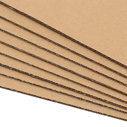 200 Pack 3.5"x 4.5" Corrugated Cardboard Sheets, Flat Cardboard Layer Pads 2 mm Thickness, Flexible Packaging Inserts for Shipping, Mailing, and Crafts, by IHDYPPEW - size: 200 Pack 3.5"x 4.5" brown
