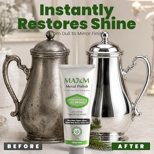 Metal Polish Paste for Chrome, Stainless Steel, Copper & Aluminum Polish
