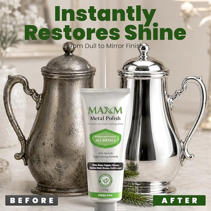 Metal Polish Paste for Chrome, Stainless Steel, Copper & Aluminum Polish