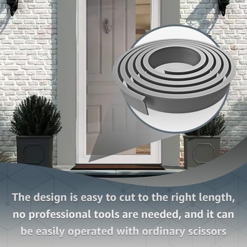 2Pcs Replacement for Andersen Storm Door Botton Sweep Fin Weatherstrip - color: Gray