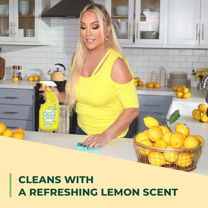 Simple Green All-Purpose Cleaner, 32 Fl Oz (Pack of 3), Lemon, 96 Fl Oz - size: 32 Fl Oz (Pack of 3)