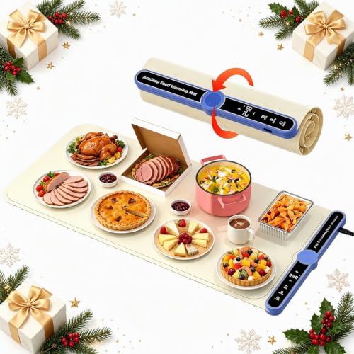 Large Warming Mat for Food Flameless Food Warmers for Parties Buffet 32X15' - size: Beige-XL 15*32in