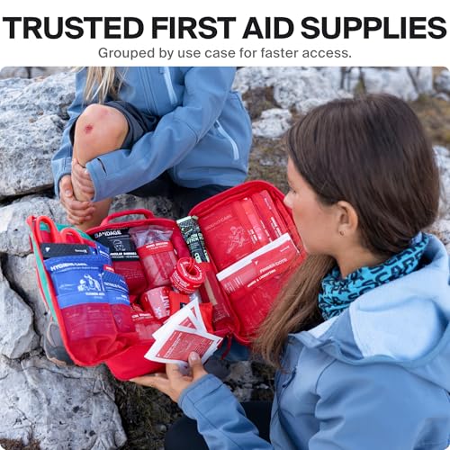 SurviveX Large First Aid Kit, Emergency Kit for 3-4 People, Pack of 2 - size: Large (Pack of 2)