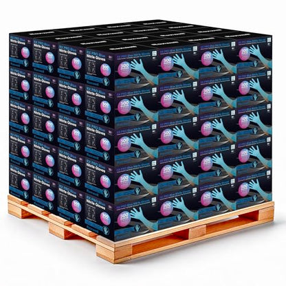 Raxwell 8.5 Mil Nitrile Gloves, Heavy Duty Cleaning Gloves, For Adults - size: X-Large, style: 1 Pallet (84 Cases)