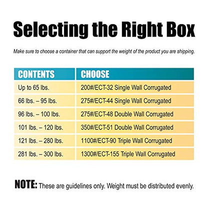 Top Pack Supply Multi-Depth Corrugated Boxes, 20" x 16" x 14", Kraft (Pack of 20)