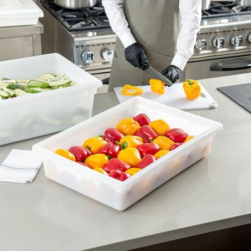 Restaurantware 26 x 18 x 6 In White Plastic Food Storage Box, 1 Count