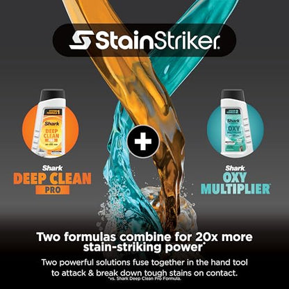 Shark StainStriker Portable Carpet/Upholstery Cleaner, 4 Tools, PX202BRN - style: StainStriker + 4 Tools + XL Cleaning Solutions