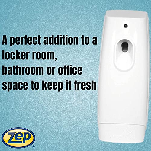 Zep Metered Mist Blue Sky Air Freshener Refill (Case of 12) with Meter Mist 3000 Ultra Dispenser (2 Pack) - 336201 - Lasts Up To 30 Days and Neutralizes Tough Odors