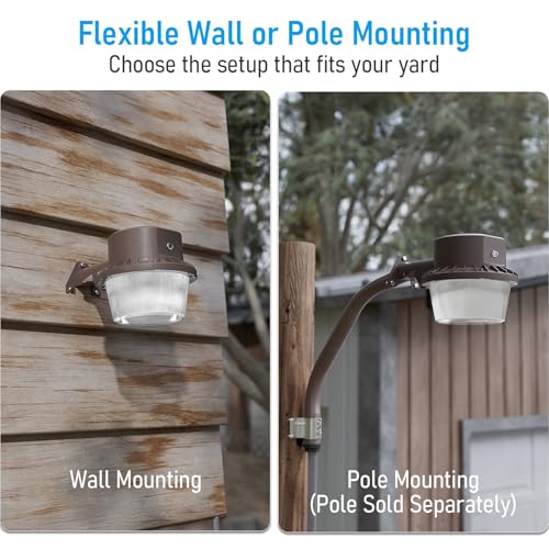 TORCHSTAR LED Barn Light Dusk to Dawn Area Lights Aluminum 5000K Bronze