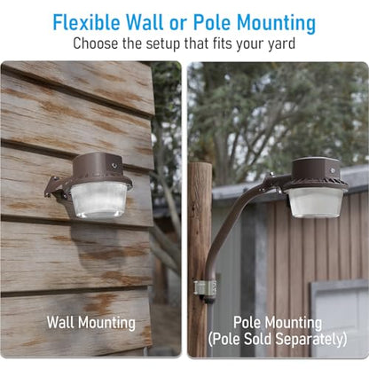 TORCHSTAR LED Barn Light Dusk to Dawn Area Lights Aluminum 5000K Bronze