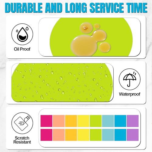 500 Pcs/ 1 Roll Thermal Sticker Labels, Round, 1.5 Inches, Vibrant - color: Vibrant, size: 1.5 Inches, style: Round