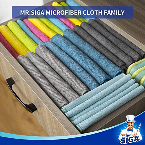 MR.SIGA Microfiber Cleaning Cloths, Streak Free Microfiber Towels, 24 Pack