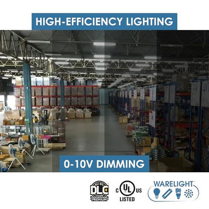 WareLight CondorX Premium 2FT LED Linear High Bay, 31,200 Lumen Max, Wattage and CCT Selectable, 120-277V, Sensor Ready, 200W