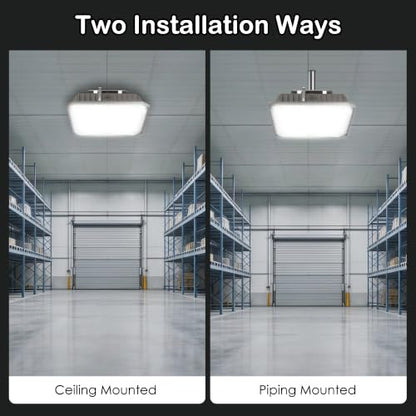 LED Canopy Lights, 100W, 14000LM, 5000K, 0-10V Dimmable - size: 100W 1Pack