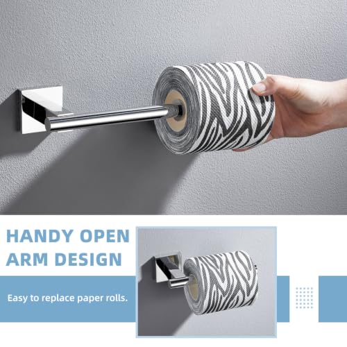 Suyar Polished Chrome Toilet Paper Holder, Bathroom Tissue Roll Holder - color: Polished Chrome