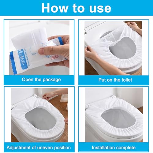 50 Pack Disposable Toilet Seat Cover - size: 50 Pack