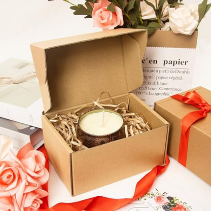 Shipping Boxes 6x4x3 inches Set of 25, Small Mailing Boxes Brown Cardboard Corrugated Mailer Boxes for Mailing Small Business Packing Gifts - size: 6 x 4 x 3 in