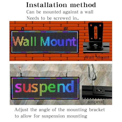 Led Sign Programmable Scrolling Digital Business advertising Message Boar - size: P10 39"x14" Indoor & Outdoor