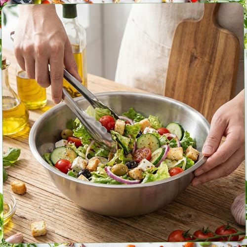 Honeydak 6 Pcs 304 Stainless Steel Mixing Bowls with Graduations, 84 oz - size: 84 oz