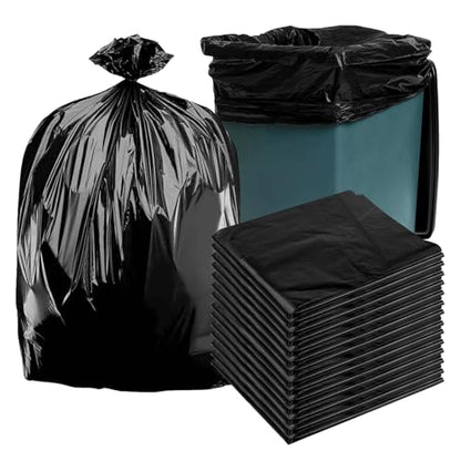 35-38 gallon 35.4 inches wide x 39.37 inches high Large garbage bag, thick and oversized, hotel, oversized plastic bag, disposable commercial and household use (60 pieces).