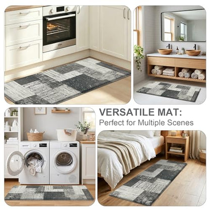 LOKHOM Kitchen Floor Mat, Cushioned Anti Fatigue Runner Rug 24x59 Grey - color: Grey
