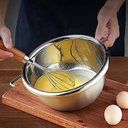 meleg otthon Stainless Steel Mixing Bowl, 11QT Salad Bowl, Metal Bowls, Stainless Steel Basin, Heavy Duty Deeper Edge Mirror Finish Dishwasher Safe Bowl (3XL)… - color: 13.4'' diameter x 5.4''high