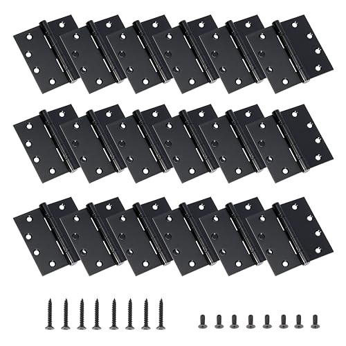 4.5 inch X 4.5 inch Heavy Duty Commercial Door Hinge - color: Black, size: 4.5in X 4.5in