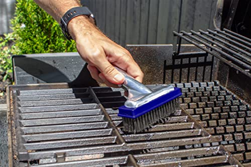 Poolmaster 5-Inch Stainless Steel Pool Algae Detail Brush, Heavy-Duty Aluminum Back, for Gunite Concrete Pools and Spas, Small Narrow Head for Corners, Steps and Tight Areas 5-Inch (Pack of 12) - size: 5-Inch (Pack of 12)