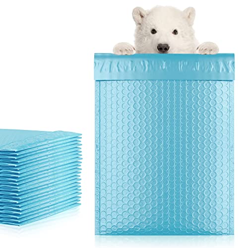 Poly Bubble Mailers, 6.5 x 10 Inch Light Blue Padded Mailers, Self Seal Shipping Envelopes, Lightweight Poly Mailer Bags, Waterproof Mailing Bags, Pack of 250 - color: Light Blue, size: 6.5" x 10" / 250 Pack