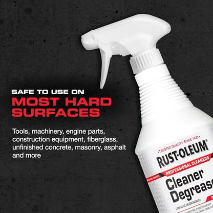 Rust-Oleum Professional Cleaners Cleaner Degreaser | Trigger Spray 32 oz Carafe Bottle | Professional Strength | Ready to Use | 6 Pack - size: 32 Fl Oz (Pack of 6)